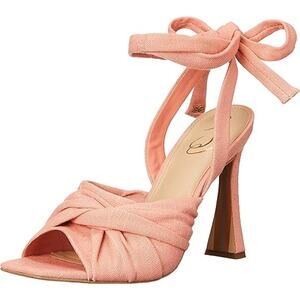 Sam Edelman Sandals Women's 9 Lenora Canyon Clay Linen Lenora Ankle Tie Shoes